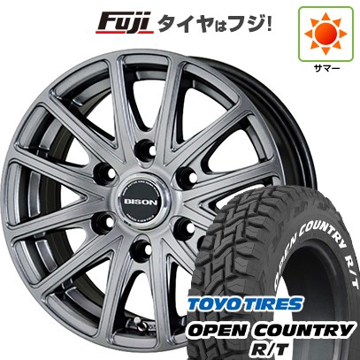 【新品】プラド/ハイラックス 夏タイヤ ホイール4本セット 265/65R17 トーヨー オープンカントリー R/T RWL/RBL ホットスタッフ バイソン BN-01 17インチ(送料無料)|フジ スペシャルセレクション