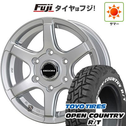 【新品】プラド/ハイラックス 夏タイヤ ホイール4本セット 265/65R17 トーヨー オープンカントリー R/T RWL/RBL ホットスタッフ バイソン BN-04 17インチ(送料無料)｜フジ スペシャルセレクション