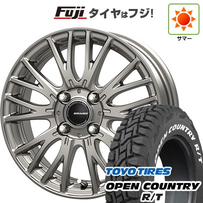 【新品 軽自動車】タフト ソリオ 夏タイヤ ホイール4本セット 165/65R15 トーヨー オープンカントリー R/T RWL/RBL コーセイ クレイシズ SE48 4.5J 15インチ(送料無料)｜フジ スペシャルセレクション