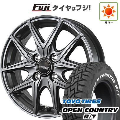 【新品 軽自動車】タフト ソリオ 夏タイヤ ホイール4本セット 165/65R15 トーヨー オープンカントリー R/T RWL/RBL トピー シビラ NEXT F05 4.5J 15インチ(送料無料)