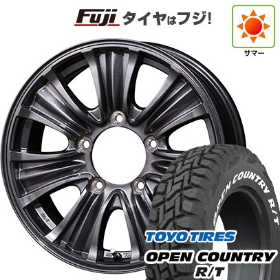 【新品】ジムニー 夏タイヤ ホイール4本セット 185/85R16 トーヨー オープンカントリー R/T RWL/RBL トピー バザルト-X タイプ2 16インチ(送料無料)｜フジ スペシャルセレクション