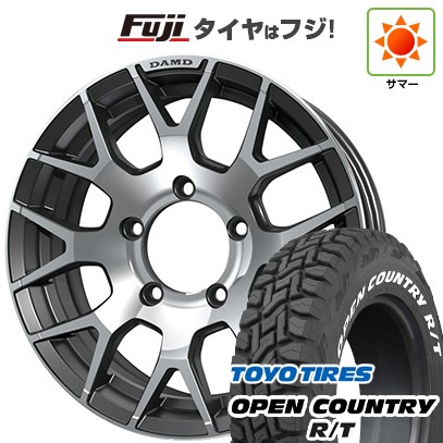 【新品】ジムニー 夏タイヤ ホイール4本セット 185/85R16 トーヨー オープンカントリー R/T RWL/RBL ダムド リトルG 16インチ(送料無料) サマータイヤ｜フジ スペシャルセレクション