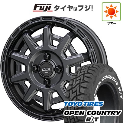 【新品 軽自動車】軽トラ 夏タイヤ ホイール4本セット 165/80R14 97/95N トーヨー オープンカントリー R/T RWL/RBL 共豊 PPX D10X 14インチ(送料無料) サマータイヤ｜フジ スペシャルセレクション 68,750円