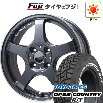 【新品 軽自動車】タフト ソリオ 夏タイヤ ホイール4本セット 165/65R15 トーヨー オープンカントリー R/T RWL/RBL レアマイスター LMスポーツ LM-05R(ガンメタ/リムポリッシュ) 5J 15インチ(送料無料)|フジ スペシャルセレクション