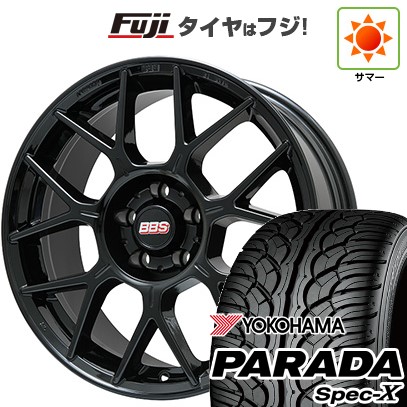 【新品国産車用5穴114.3】 夏タイヤ ホイール4本セット 235/55R20 ヨコハマ PARADA Spec-X BBS GERMANY XR グロスブラック 8.5J 20インチ(送料無料)