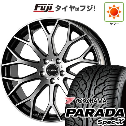 【新品国産車用5穴114.3】 夏タイヤ ホイール4本セット 235/55R20 ヨコハマ PARADA Spec-X コスミック ヴェネルディ シャロン 8.5J 20インチ(送料無料)