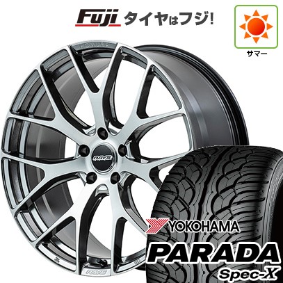 【新品国産車用5穴114.3】 夏タイヤ ホイール4本セット 235/55R20 ヨコハマ PARADA Spec-X RAYS レイズ ホムラ 2X7FT 8.5J 20インチ(送料無料)