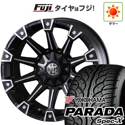 【新品国産車用5穴114.3】 夏タイヤ ホイール4本セット 235/55R20 ヨコハマ PARADA Spec-X クリムソン マーテルギア(MG) モンスター 8.5J 20インチ(送料無料)