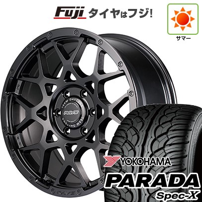 【新品】ランクル300 夏タイヤ ホイール4本セット 275/55R20 ヨコハマ PARADA Spec-X RAYS レイズ デイトナ M8 BLACK EDITION 9J 20インチ(送料無料)