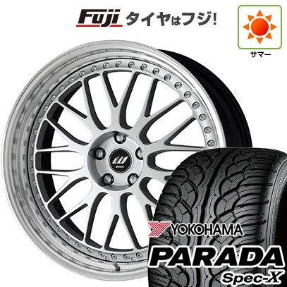 【新品国産車用5穴114.3】 夏タイヤ ホイール4本セット 235/55R20 ヨコハマ PARADA Spec-X WORK ワーク ジスタンス W10M 8.5J 20インチ(送料無料)
