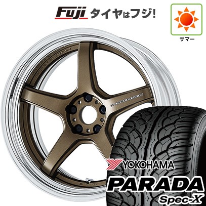 【新品国産車用5穴114.3】 夏タイヤ ホイール4本セット 235/55R20 ヨコハマ PARADA Spec-X WORK ワーク エモーション T5R 2P 8.5J 20インチ(送料無料)