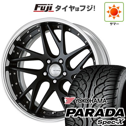 【新品国産車用5穴114.3】 夏タイヤ ホイール4本セット 235/55R20 ヨコハマ PARADA Spec-X WORK ワーク グノーシスCV CVX 8J 20インチ(送料無料)