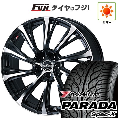 【新品国産車用5穴114.3】 夏タイヤ ホイール4本セット 235/55R20 ヨコハマ PARADA Spec-X WEDS ウェッズ レオニス JG 8J 20インチ(送料無料)|フジ スペシャルセレクション