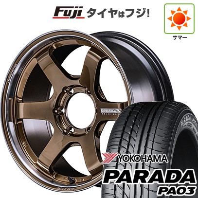 【新品】ハイエース200系 夏タイヤ ホイール4本セット 225/50R18 107/105H ヨコハマ PARADA PA03 ホワイトレター RAYS レイズ ボルクレーシング TE37SB ツアラー SR 8J 18インチ(送料無料)｜フジ スペシャルセレクション