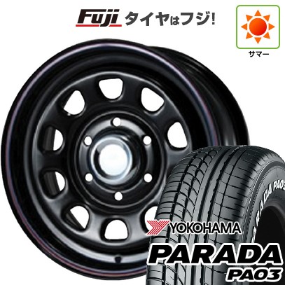 【新品】キャラバン 夏タイヤ ホイール4本セット 215/65R16 109/107S ヨコハマ PARADA PA03 ホワイトレター MLJ デイトナSS 6.5J 16インチ(送料無料)|フジ スペシャルセレクション
