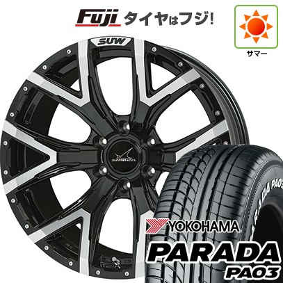 【新品】ハイエース200系 夏タイヤ ホイール4本セット 215/60R17 109/107S ヨコハマ PARADA PA03 ホワイトレター クライメイト SUW フォルテ 6.5J 17インチ(送料無料)