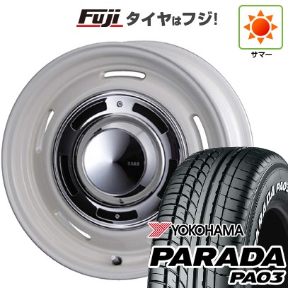【新品】ハイエース200系 夏タイヤ ホイール4本セット 215/65R16 109/107S ヨコハマ PARADA PA03 ホワイトレター クリムソン ディーン クロスカントリー 7J 16インチ(送料無料)