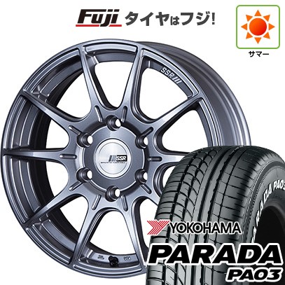 【新品】ハイエース200系 夏タイヤ ホイール4本セット 215/65R16 109/107S ヨコハマ PARADA PA03 ホワイトレター SSR ディバイド X01H 6.5J 16インチ(送料無料)