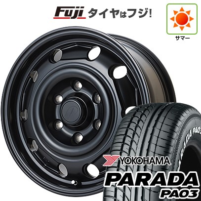 【新品】ハイエース200系 夏タイヤ ホイール4本セット 215/65R16 109/107S ヨコハマ PARADA PA03 ホワイトレター フレックス Paw 6.5J 16インチ(送料無料)