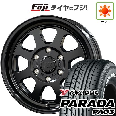 【新品】ハイエース200系 夏タイヤ ホイール4本セット 215/65R16 109/107S ヨコハマ PARADA PA03 ホワイトレター コスミック クロスブラッド XB02 6.5J 16インチ(送料無料)|フジ スペシャルセレクション