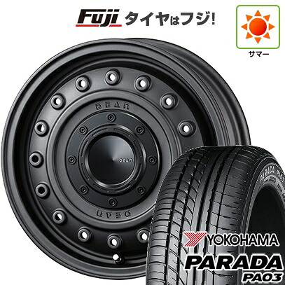 【新品 軽自動車】 夏タイヤ ホイール4本セット 165/55R14 ヨコハマ PARADA PA03 ブラックレター クリムソン ディーン コロラド 4.5J 14インチ(送料無料)