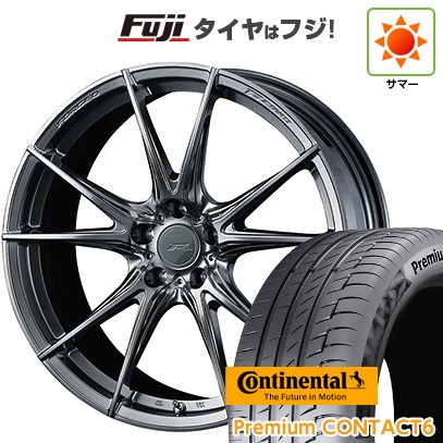 【新品国産車用5穴114.3】 夏タイヤ ホイール4本セット 245/40R21 コンチネンタル コンチ プレミアムコンタクト6(限定2024年製) WEDS ウェッズ F-ZERO FZ-2 9J 21インチ(送料無料)｜フジ スペシャルセレクション