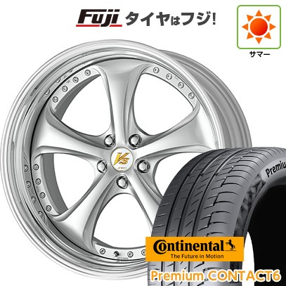 【新品国産車用5穴114.3】 夏タイヤ ホイール4本セット 245/40R21 コンチネンタル コンチ プレミアムコンタクト6(限定) WORK ワーク VS VS-KF# 9J 21インチ(送料無料)