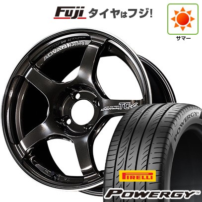 【新品国産車用5穴114.3】 夏タイヤ ホイール4本セット 205/60R16 ピレリ パワジー ヨコハマ アドバンレーシング TC-4 7J 16インチ(送料無料)|フジ スペシャルセレクション