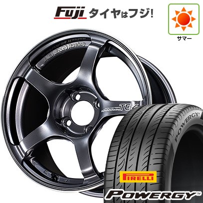 【新品国産車用5穴114.3】 夏タイヤ ホイール4本セット 205/60R16 ピレリ パワジー ヨコハマ アドバンレーシング TC-4 7J 16インチ(送料無料)｜フジ スペシャルセレクション 109,395円