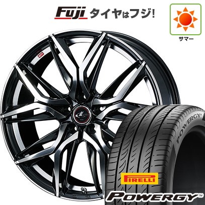 【新品国産車用5穴114.3】 夏タイヤ ホイール4本セット 195/60R16 ピレリ パワジー WEDS ウェッズ レオニス LM 6.5J 16インチ(送料無料)|フジ スペシャルセレクション