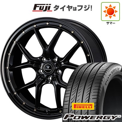【新品国産車用5穴114.3】 夏タイヤ ホイール4本セット 225/60R18 ピレリ パワジー WEDS ウェッズ ノヴァリス アセット S1 8J 18インチ(送料無料)