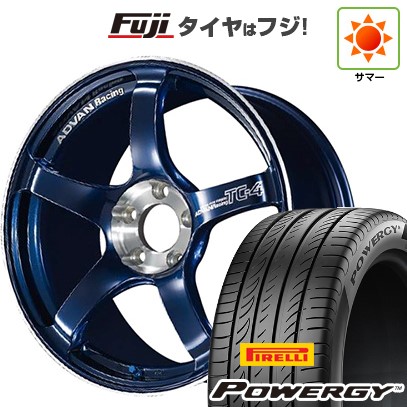 【新品国産車用5穴114.3】 夏タイヤ ホイール4本セット 205/60R16 ピレリ パワジー ヨコハマ アドバンレーシング TC-4 SE 7J 16インチ(送料無料)