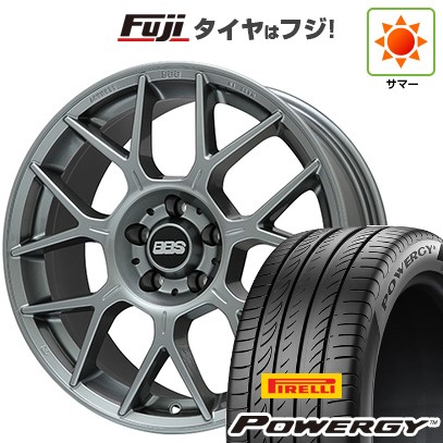 【新品国産車用5穴114.3】 夏タイヤ ホイール4本セット 245/40R20 ピレリ パワジー BBS GERMANY XR プラチナムシルバー 8.5J 20インチ(送料無料)
