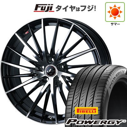 【新品国産車用5穴114.3】 夏タイヤ ホイール4本セット 225/55R18 ピレリ パワジー WEDS ウェッズ レオニス FR 8J 18インチ(送料無料)