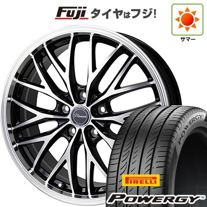 【新品国産車用5穴114.3】 夏タイヤ ホイール4本セット 225/55R18 ピレリ パワジー ホットスタッフ クロノス CH-113 8J 18インチ(送料無料)