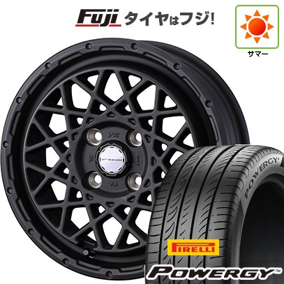【新品 軽自動車】N-BOX タント スペーシア 夏タイヤ ホイール4本セット 165/55R15 ピレリ パワジー WEDS ウェッズアドベンチャー マッドヴァンス 09 4.5J 15インチ(送料無料)