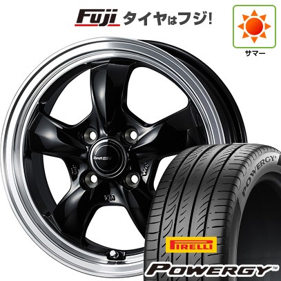 【新品国産車用4穴100】 夏タイヤ ホイール4本セット 175/65R15 ピレリ パワジー WEDS ウェッズ グラフト 5S 5.5J 15インチ(送料無料)