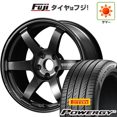 【新品国産車用5穴114.3】 夏タイヤ ホイール4本セット 225/60R18 ピレリ パワジー RAYS レイズ ボルクレーシング TE37 サーガ S-plus 7.5J 18インチ(送料無料)