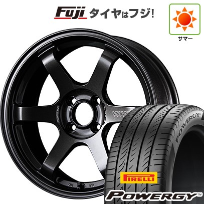 【新品国産車用4穴100】 夏タイヤ ホイール4本セット 195/55R16 ピレリ パワジー RAYS レイズ ボルクレーシング TE37 ソニック 6J 16インチ(送料無料)｜フジ スペシャルセレクション