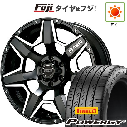 【新品国産車用6穴139.7】 夏タイヤ ホイール4本セット 285/50R20 ピレリ パワジー クライメイト スワット(マットブラックマシニング) 8.5J 20インチ(送料無料)