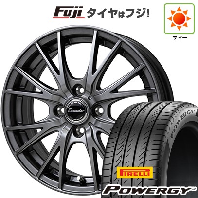 【新品国産車用4穴100】 夏タイヤ ホイール4本セット 195/55R16 ピレリ パワジー ホットスタッフ エクシーダー E05II 6J 16インチ(送料無料)