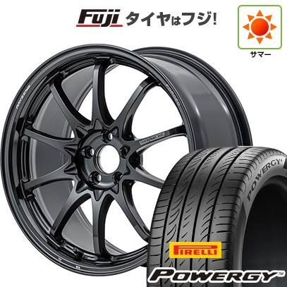 【新品国産車用5穴114.3】 夏タイヤ ホイール4本セット 225/50R18 ピレリ パワジー RAYS レイズ ボルクレーシング CE28N-plus 7.5J 18インチ(送料無料)|フジ スペシャルセレクション