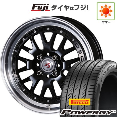 【新品国産車用4穴100】 夏タイヤ ホイール4本セット 195/55R16 ピレリ パワジー クリムソン RS WP MAXIモノブロック 6J 16インチ(送料無料)