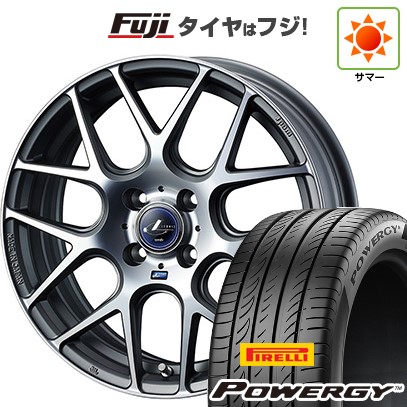 【新品国産車用5穴114.3】 夏タイヤ ホイール4本セット 225/60R18 ピレリ パワジー WEDS ウェッズ レオニス NAVIA 06 7J 18インチ(送料無料)