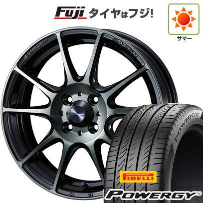 【新品国産車用4穴100】 夏タイヤ ホイール4本セット 175/65R15 ピレリ パワジー WEDS ウェッズスポーツ SA-25R 6J 15インチ(送料無料)|フジ スペシャルセレクション