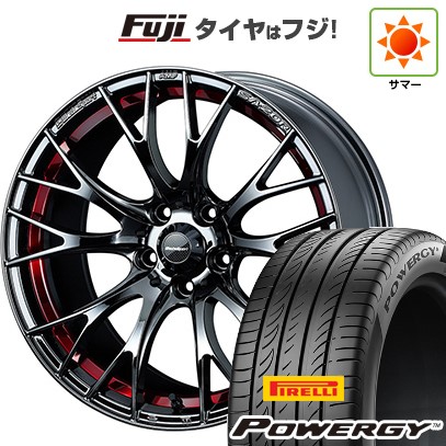 【新品国産車用5穴100】 夏タイヤ ホイール4本セット 225/55R18 ピレリ パワジー WEDS ウェッズ ウェッズスポーツ SA-20R 7.5J 18インチ(送料無料)