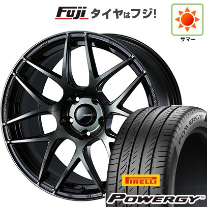 【新品国産車用5穴114.3】 夏タイヤ ホイール4本セット 225/65R17 ピレリ パワジー WEDS ウェッズスポーツ SA-27R 7J 17インチ(送料無料)