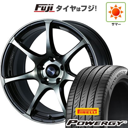 【新品国産車用5穴114.3】 夏タイヤ ホイール4本セット 225/45R18 ピレリ パワジー WEDS ウェッズ ウェッズスポーツ SA-75R 8J 18インチ(送料無料)|フジ スペシャルセレクション