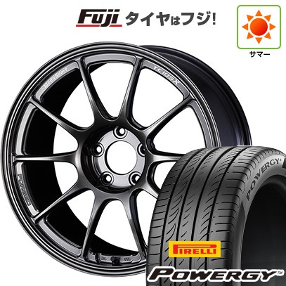 【新品国産車用5穴100】 夏タイヤ ホイール4本セット 205/50R17 ピレリ パワジー WEDS ウェッズスポーツ TC-105X フォージド 7.5J 17インチ(送料無料)|フジ スペシャルセレクション