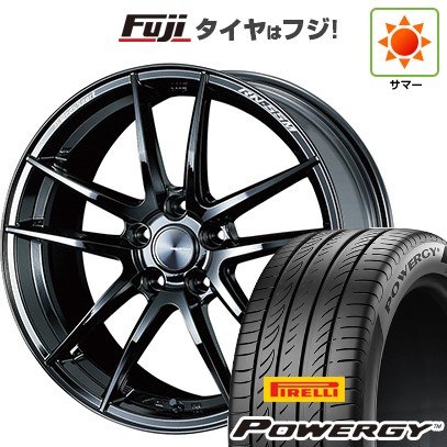 【新品国産車用5穴114.3】 夏タイヤ ホイール4本セット 235/60R18 ピレリ パワジー WEDS ウェッズ ウェッズスポーツ RN-55M 8J 18インチ(送料無料)